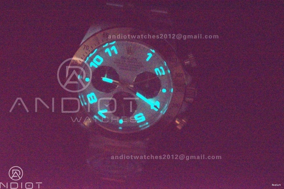 YG Edition SA4130 1:1 SS Arabic V2 Dial Daytona Best Markers Clean 116503 on White Bracelet 0228